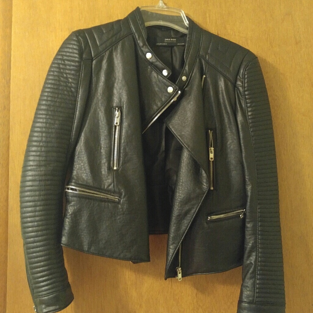 Zara leather jacket